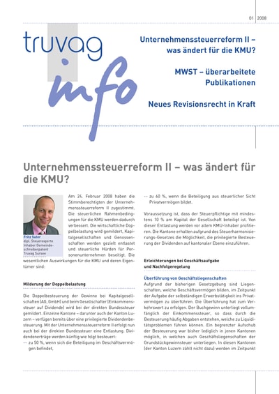 Newsletter 01/08