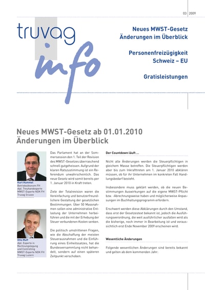 Newsletter 03/09